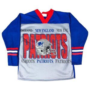 Vintage 1995‎ New England Patriots Logo Crewneck Youth Size Large